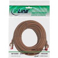 Câble de raccordement en ligne Cat.6 S/FTP marron 7,5 m