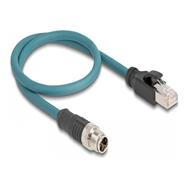 Câble réseau Delock - 8 broches M12 (M) vers RJ-45 (M)