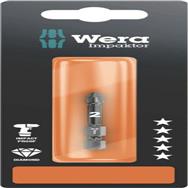 Embout cruciforme Wera PZ 1 855/4 IMP DC SB en acier à outils SiS