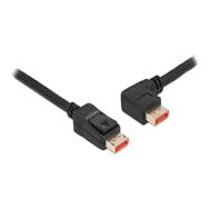 Câble DisplayPort Delock - DisplayPort (M) droit vers DisplayPort (M) coudé à gauche