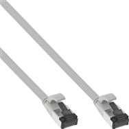 Câble patch plat InLine - U/FTP - Cat.8.1 - TPE sans halogène - gris - 7,5 m