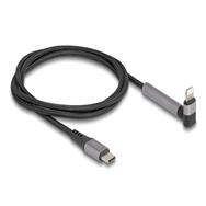 Câble Lightning Delock - USB-C mâle droit 24 broches vers Lightning mâle coudé