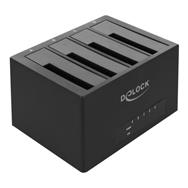 Station d'accueil USB Type-C Delock pour 4 disques durs/SSD SATA