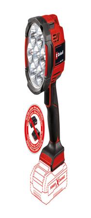 Einhell TE-CL 18/2500 LiAC-solo - LED - 7 ampoules - Noir - Rouge