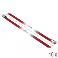 Serre-câbles Delock - 50 cm - rouge (lot de 10)