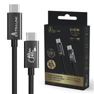 Câble USB-C vers USB-C 40 Gbit/s CABESL05 Extralink 2 m