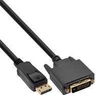 Câble convertisseur InLine DisplayPort vers DVI - noir - 5 m