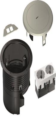 Coffret d'installation Hager BSR02D02 R02 2xSCHUKO Keystone