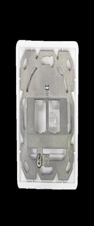 Boîtier mural LogiLink Keystone à 2 ports, incliné à 45°