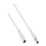 Rallonge CC InLine - Fiche/prise CC 5,5 x 2,1 mm - blanc - 2 m