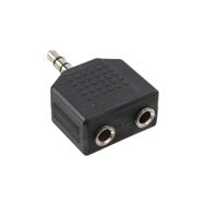 Adaptateur audio en ligne 3,5 mm mâle / 2 x 3,5 mm stéréo femelle