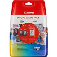 Cartouche d'encre Canon PG-540XL/CL-541XL à haut rendement + papier photo - Pack économique - Rendement élevé (XL) - Encre pigmentée - 21 ml - 15 ml - Multipack