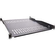 Étagère InLine 19" 550 mm 50 kg 1U RAL 9005 Noir