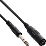 Rallonge jack stéréo 6,3 mm en ligne 5 m