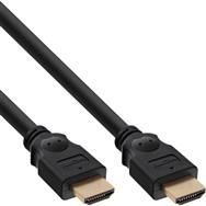 Câble HDMI InLine - Câble HDMI haute vitesse - M/M - noir - contacts dorés - 2 m