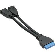 Câble adaptateur USB 3.0 InLine 2x USB-A