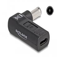 Adaptateur secteur Delock - USB-C 24 broches (F) vers prise CC 6,0 x 4,3 mm (M)