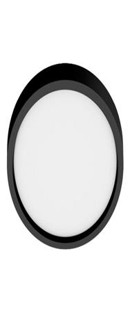 Signify Hue Aurelle rond noir - Blanc Ambiance
