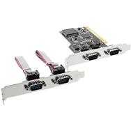 Carte contrôleur multi-E/S PCI InLine 4 ports série DB9