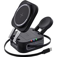 InLine 3in1 Wireless Charger - MagSafe Compatible - 15 Watt - 0.8m Cable