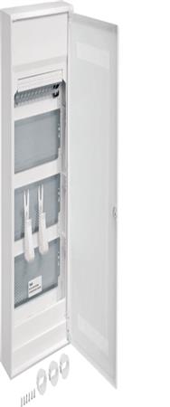 Hager Multimedia Volta APV VA48WWH 4 rangées avec porte en plastique fendue