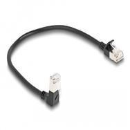 Câble réseau Delock - RJ-45 (M) coudé vers le bas vers RJ-45 (M) droit
