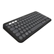 Logitech Pebble Keys 2 K380s - Mini - Wireless - RF Wireless + Bluetooth - Scissor key switch - AZERTY - Graphite