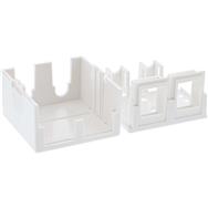 Boîtier de montage en surface InLine pour Keystone 2x RJ45 - blanc