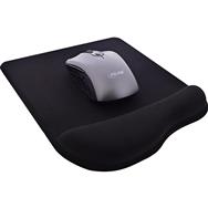 Tapis de souris InLine - repose-poignet en gel - 235 x 185 x 25 mm - noir