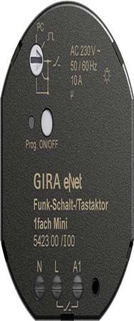 Interrupteur/bouton-poussoir sans fil GIRA Mini 1 voie 542300
