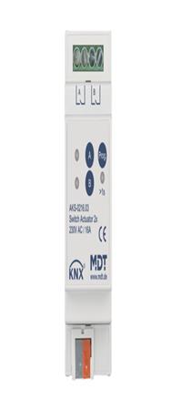 Actionneur de commutation MDT 2 voies 2TE REG 16A 230VAC C-load