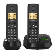 Gigaset PURE 100 AM Duo Black Cordless Phone AB