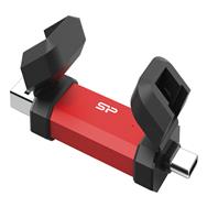 Silicon Power DS72, 250 Go, USB Type-A / USB Type-C, 3.2 Gen 2 (3.1 Gen 2), capuchon, 15,6 g, rouge