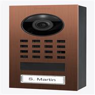 Doorbird D1101V, acier inoxydable V4A, bronze brossé, montage en saillie