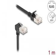Câble patch Delock - RJ-45 (M) coudé vers le bas vers RJ-45 (M) droit