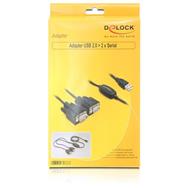 Adaptateur Delock USB 2.0 > 2 x série