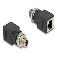 Adaptateur réseau Delock - 8 broches M12 (M) vers RJ-45 (F)
