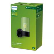 Philips Flareon Wandleuchte rund max. 25W exkl. LM schwarz