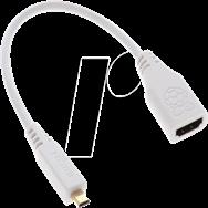 Adaptateur HDMI Raspberry Pi Pi[1x HDMI-Stecker D Micro - 1x HDMI-Buchse]