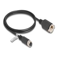 Câble réseau Delock - 8 broches M12 (F) vers RJ-45 (F) vissable