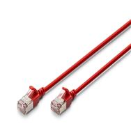 DIGITUS CAT 6A F-FTP Slim patch cable, 2m, red