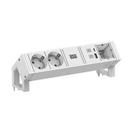 Bachmann DESK2 Blanc 2xCEE7/3 1xCM 1xUSB AC