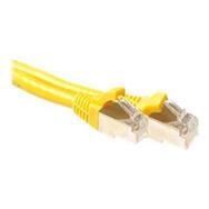 ACT Yellow 1 meter SFTP CAT6A patch cable snagless with RJ45 connectors - 1 m - Cat6a - RJ-45 - RJ-45 - Yellow