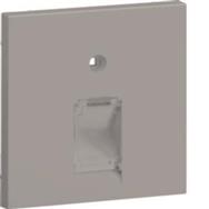 Hager Central Sheath UAE: 1-Gang for 55 Frame, Halogen-Free Lacquered Aluminum (Aluminium).