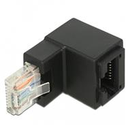 Adaptateur réseau Delock - RJ-45 (M) coudé vers RJ-45 (F)
