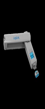 LogiLink AU0053 Bloqueur de port USB Type-C Bleu, paquet de 10
