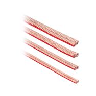 Câble d'enceinte en ligne 2x 2,5 mm² CCA transparent 50 m