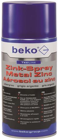 BEKO 2951400 - TecLine Zinc Spray 400ml Gris Argent