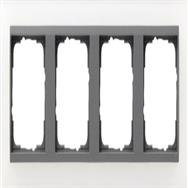 GIRA 021424 Frame 4-gang Opaque White Event for Anthracite