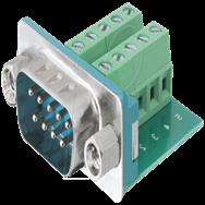 Adaptateur série Delock - Bornier 10 broches (M) vers DB-9 (M)